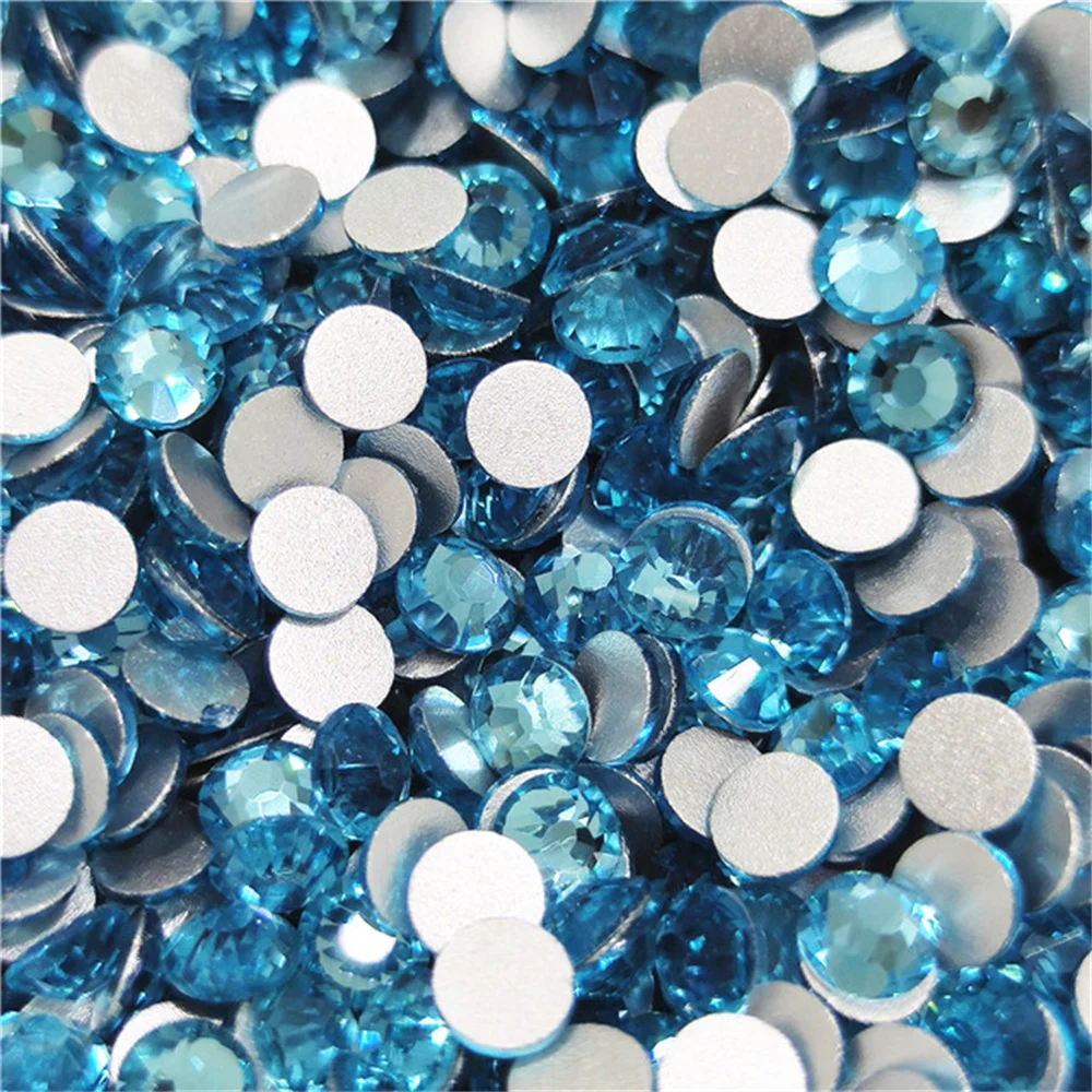 All colors SS3~SS20 Size Rhinestone Top Quality Crystal Non Hotfix Rhinestone Super Bright Glass Strass DIY Nail Art Decorations