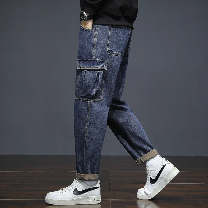 2026 Spring/Summer Jeans Trendy Loose Straight Work Clothes Casual Long Pants