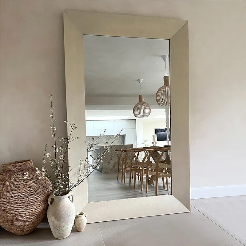 Nordic Standing Mirror France Vintage Full Body Living Room Decorative Mirror Cloakroom Home Furniture Decoracion Hogar FYSM