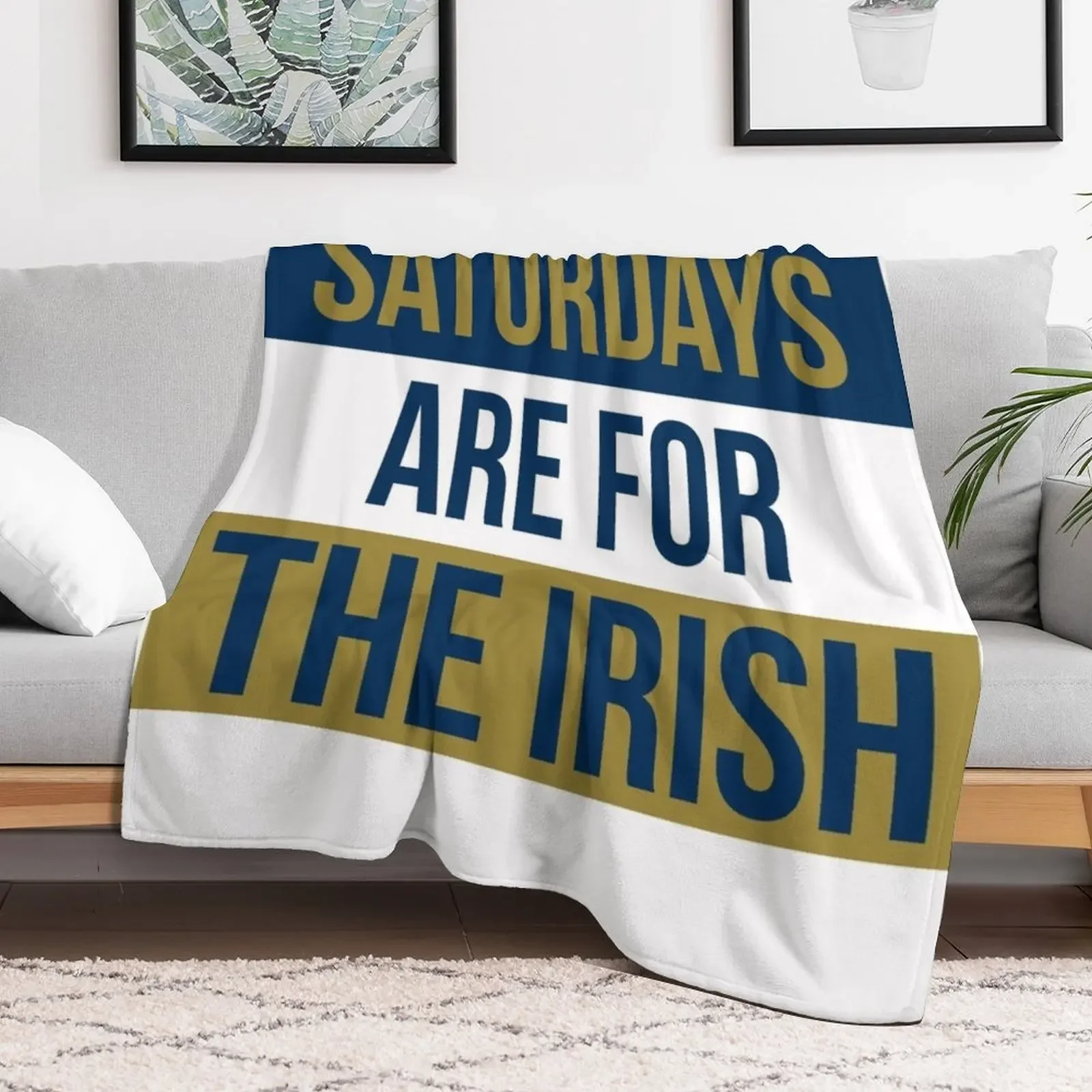 Saturdays Are For The Irish Shirts & Stickers Throw Blanket Cozy Microfiber Throw Blanket for Home Bedroom