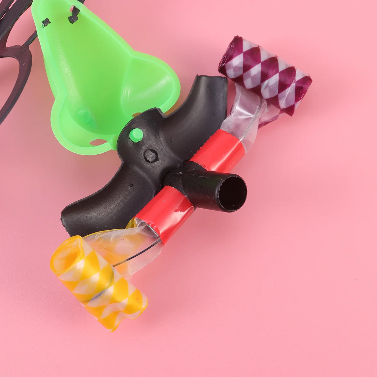 

10Pcs Big Nose Glasses Blowing Dragon Whistles Cartoon Funny Party Props Cheer Blowout Whistles Assorted Colors