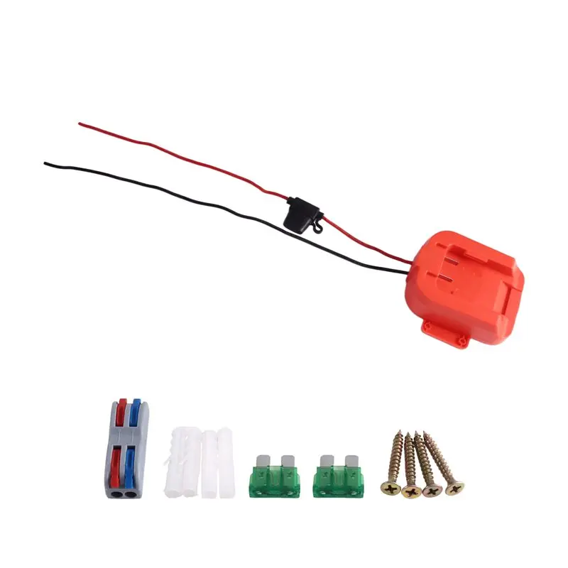 PHFU-Power Wheel Adapter Dock Battery Adapter With 40Amp Fuse USB Type-C Power Supply Wheel For DIY RC For