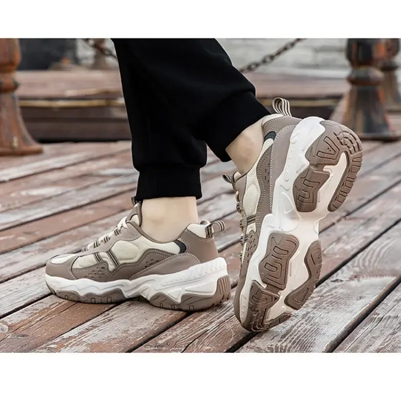 

Four Seasons New Men's Shoes Mesh Sports Casual Shoes Daddy Shoes Outdoor Running Shoes