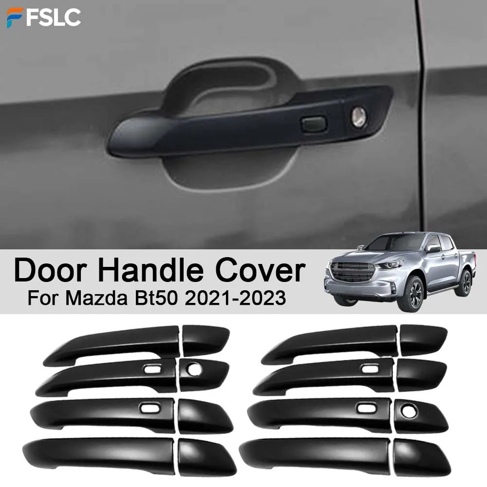 

Car Exterior Decoration Door Handle Cover For Mazda Bt50 2021-2023 Black Car Styling Stickers Upgrade Modify A Car