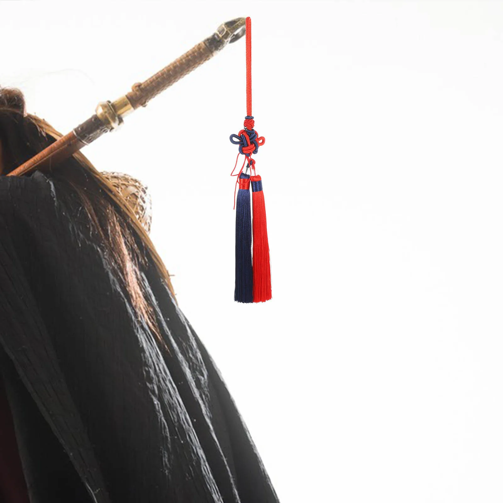 

Tai Chi Tassel Handmade Chinese Style Hanging Ornament for Home Office Decor Spring Festival Crafts Making Tassel