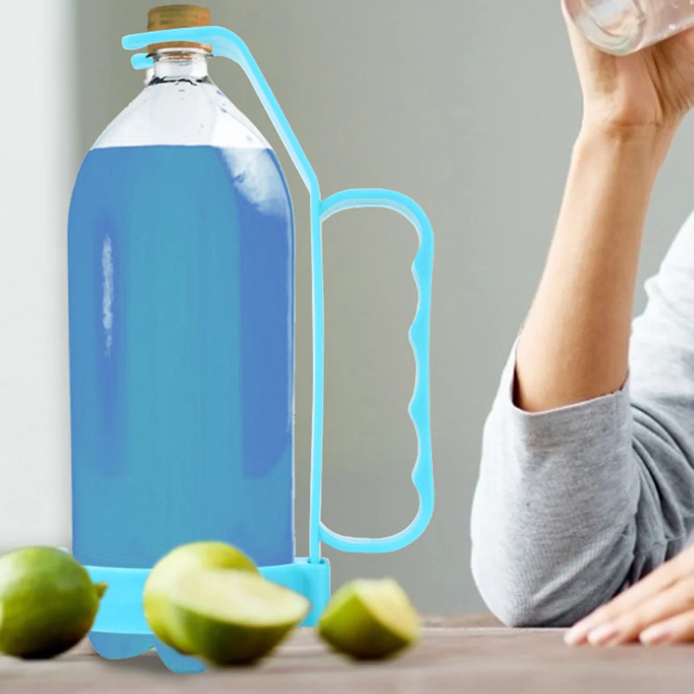 

2Pcs Beverage Pouring Handle Heavy Duty Plastic Bottle Handle Leak Proof Carrier for Picnic Camping Drinks