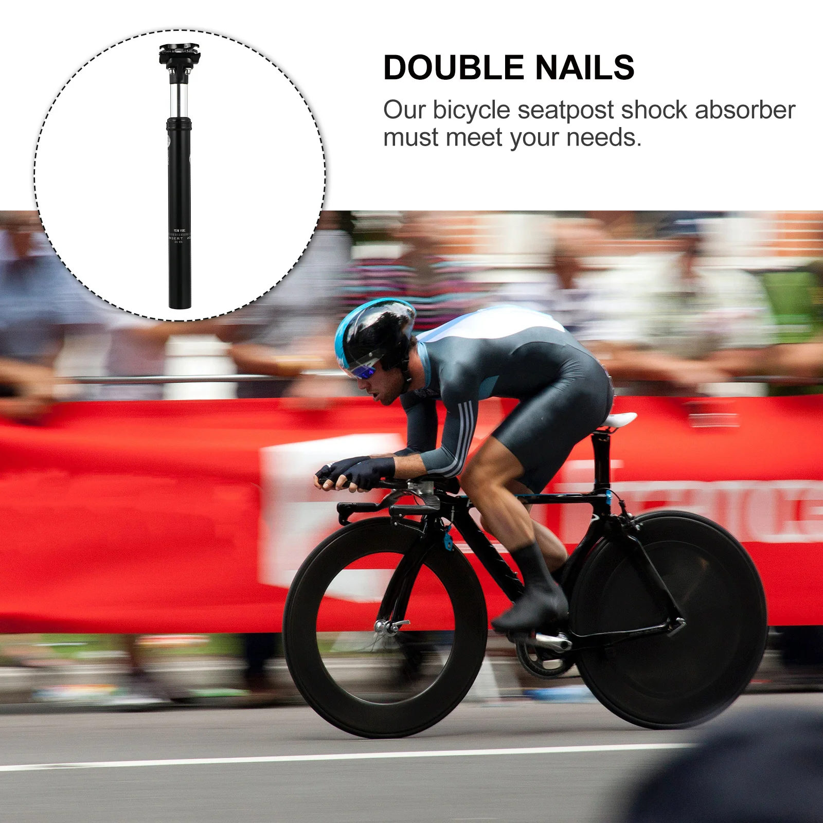 

31.6mm Aluminum Alloy Adjustable Hydraulic Seatpost Absorber Seat Tube for Mountain Road Bike Damper Post Saddle Pole