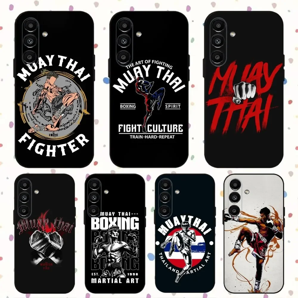 

Muay Thai Phone Case For Samsung S24,S21,S22,S23,S30,Ultra,S20,Plus,Fe,Lite,Note,10,9,5G Black Soft Cover