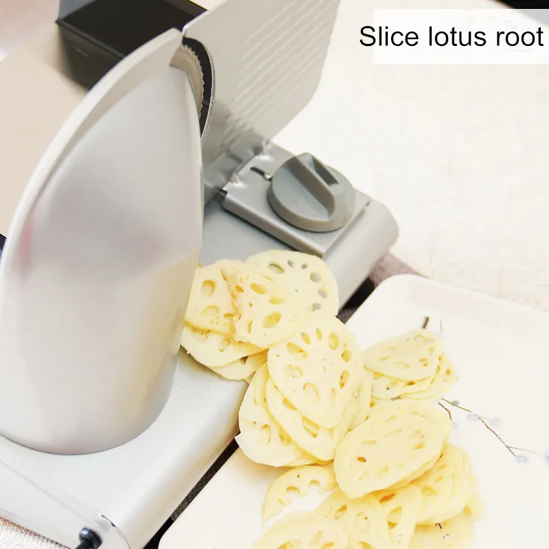 220V Elektrische Fleisch Slicer Hammel Rolle Rindfleisch Cutter Lamm Rollen Gemüse Schneiden Maschine Brot Scheiben Edelstahl Fleischwolf – Detail 26