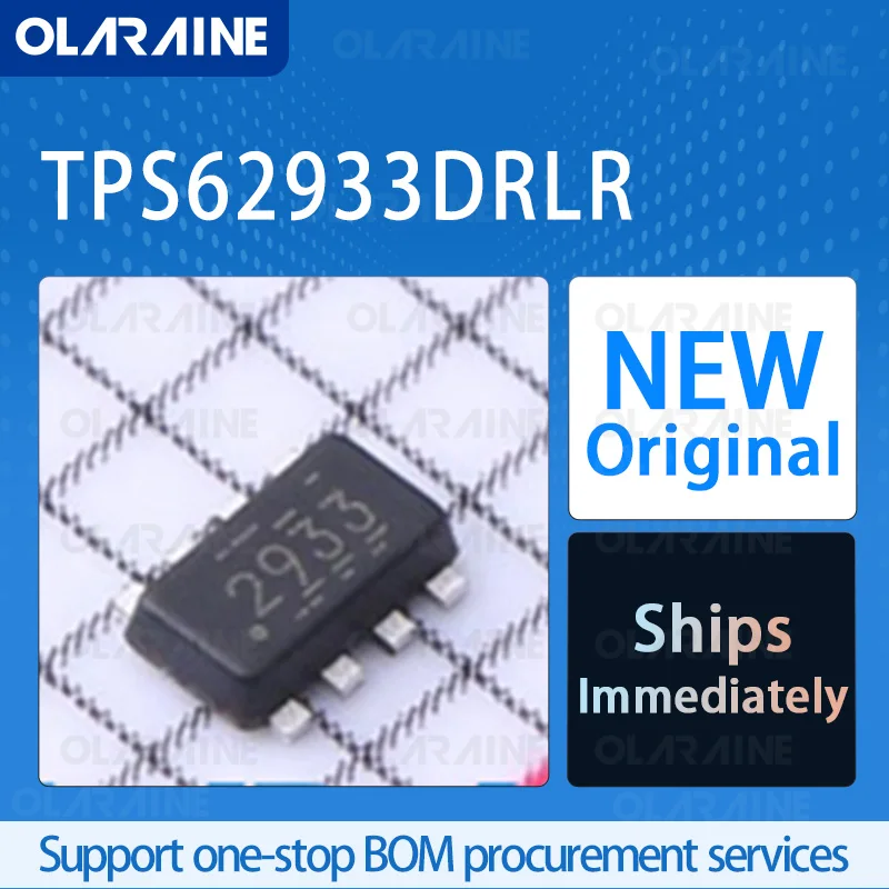 

5/10/100Pcs TPS62933DRLR SOT-583-8 Original ic chip number of switching regulators RoHS Voltage 22 V Current 3 A 1 Output
