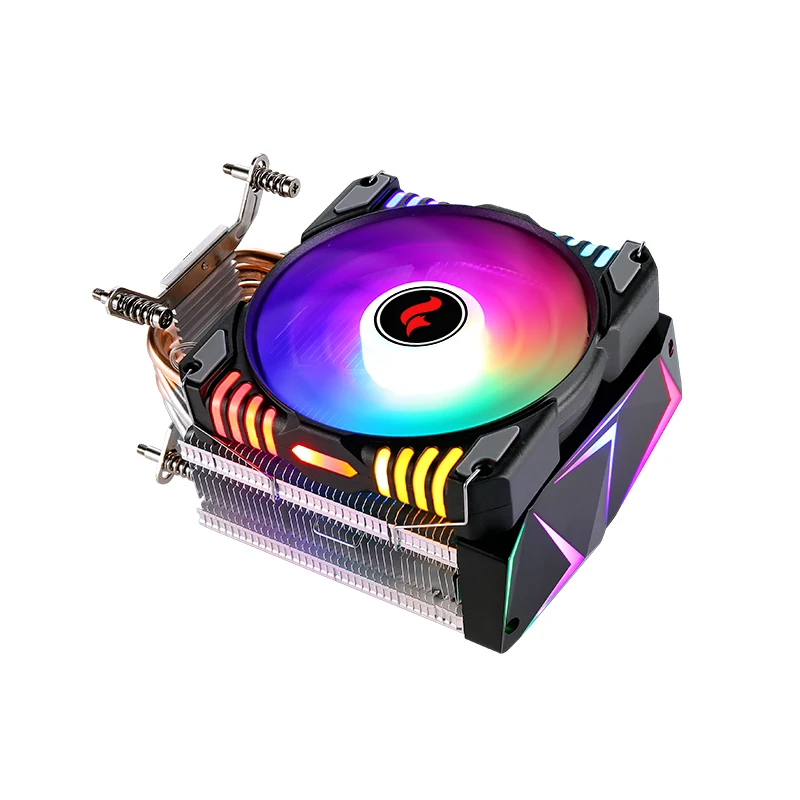 HNHU Compatible Intel i3/i5/i7/i9/x79/x99/E5 4/6 Heat Pipe 120mm Argb PC Fan Cpu Cooler Processor install LGA2011 115x 1200 1700