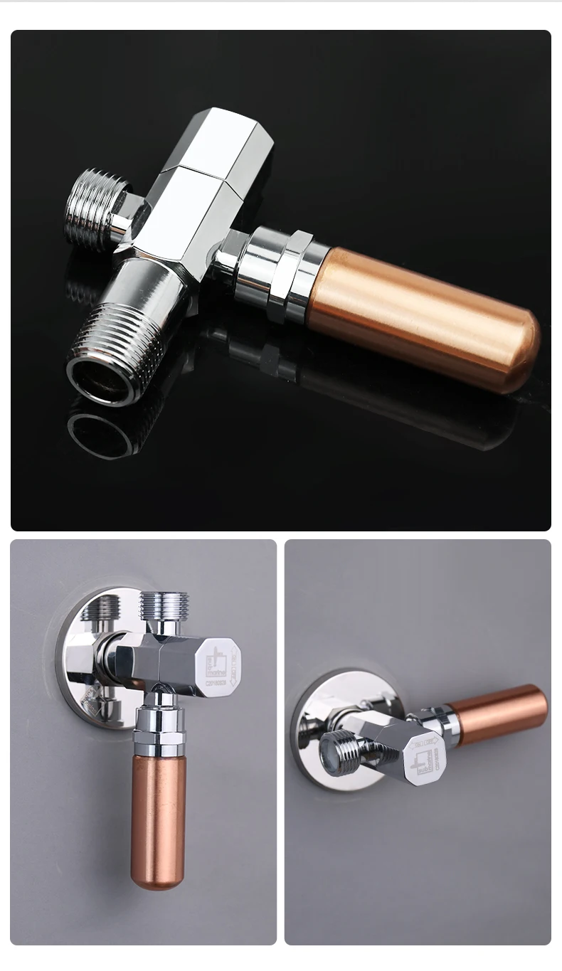 1PC DN15 Water hammer eliminator household water-absorbing water hammer triangle valve all copper one-way check valve switch