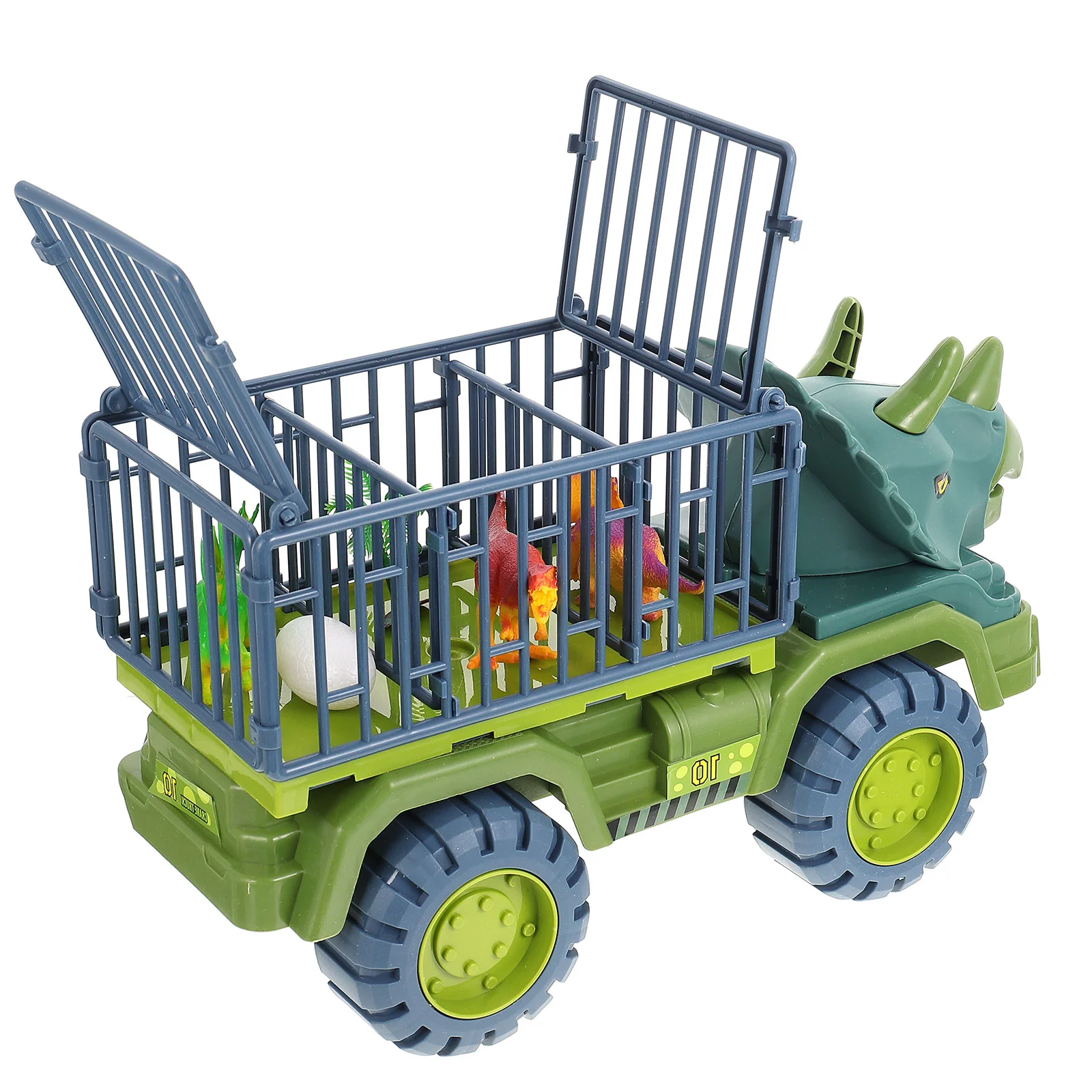 Gru per auto Dinosauro Tirare indietro Giocattoli per bambini Bambini che corrono 38X21 cm Camion in plastica per cartoni animati con inerzia