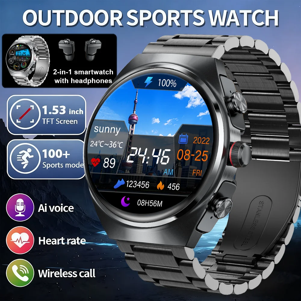 

DAORKOW's latest TWS wireless earbuds, Bluetooth calling headphones, AI voice and Bluetooth calling multi-functional smartwatch