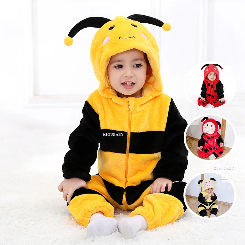 Halloween Bee Newborn Baby Clothes Bodysuit Boy Girl Cute Romper Outfits Onesie Cosplay Costume Toddler Jumpsuit Outfits Pajamas