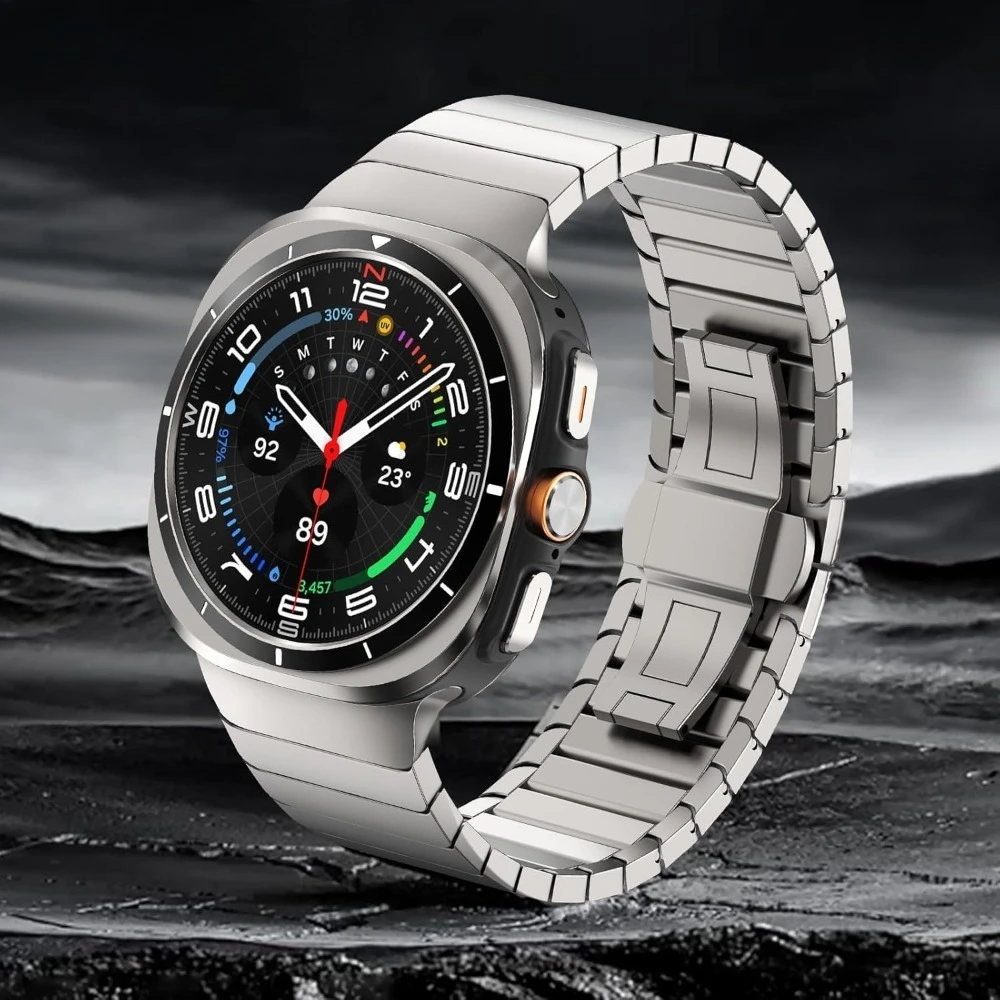 Metal Stainless Steel Band for Samsung Galaxy Watch Ultra 7 47mm No Gaps Link Strap for galaxy ultra 7 47MM Bracelet Accessories