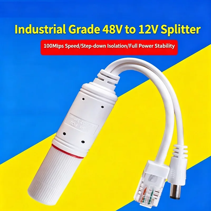 separador-poe-de-48v-a-12v-19w-para-monitoreo-camara-web-impermeable-para-exteriores-estandar-nacional-con-modulo-de-fuente-de-alimentacion-aislada