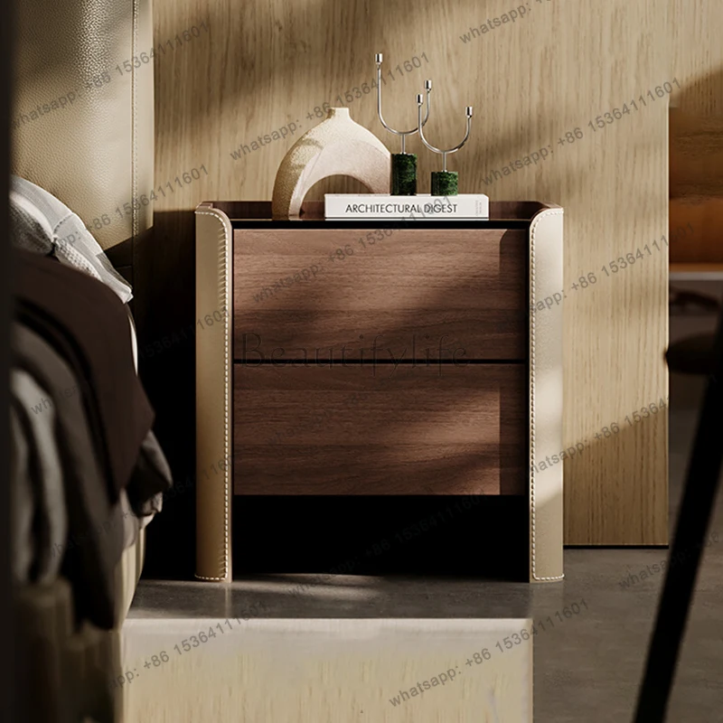

Rustic Vintage Nightstand With Drawers Luxury Italian Designer Nightstand Minimalist Premium Mesa De Cabeceira Bedroom Furniture
