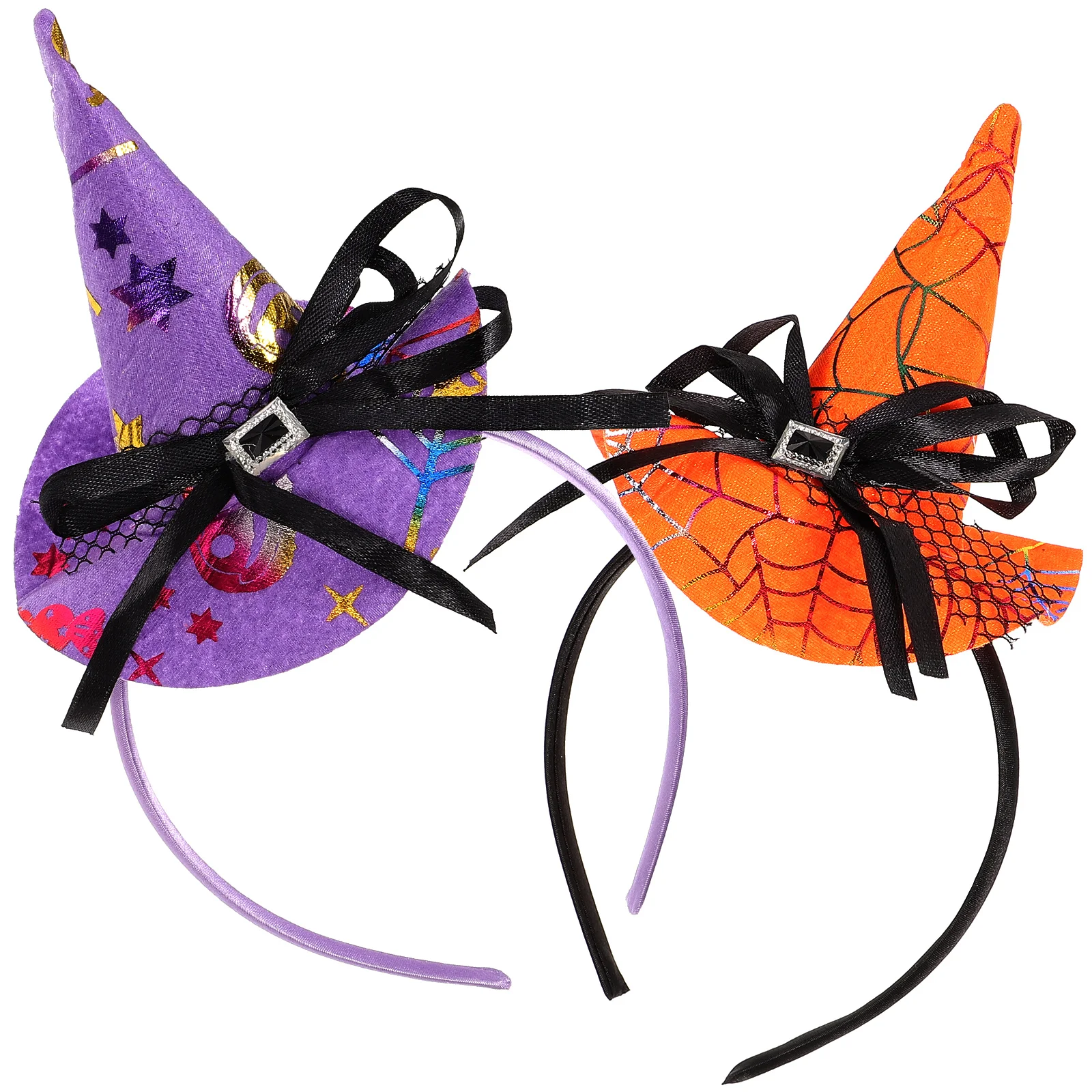 2pcs Halloween Hairband Pumpkin Headband Novelty Hair Headpiece Halloween Carnival Masquerade Party Cosplay Costume Accessory (R