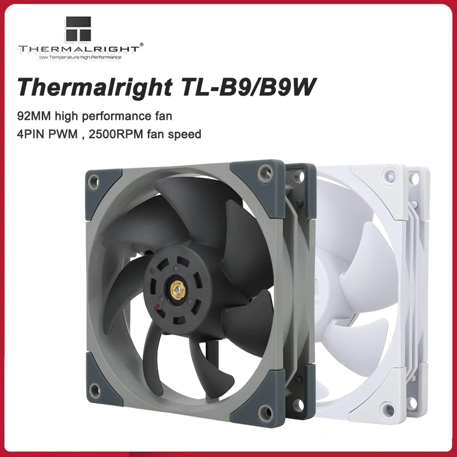 Thermalright TL-B9/B9W 92mm 4PIN PWM Case cooling Fan 2500RPM High performance air pressure radiator Fan