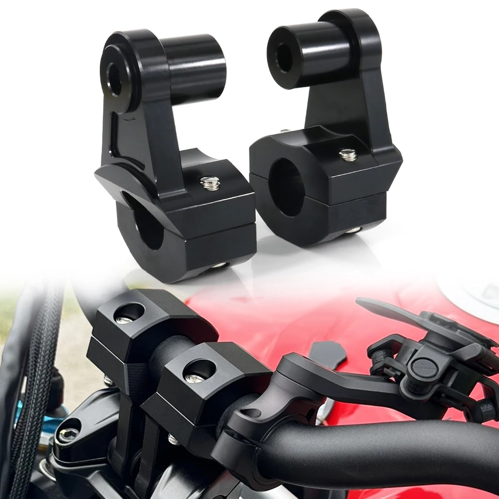 

25.4mm Motorcycle Handlebar Risers Mount Clamp Fit For VTX 1300 R/S/C/T Triumph Thruxton 900 Bonneville 790 Bobber T100 T120