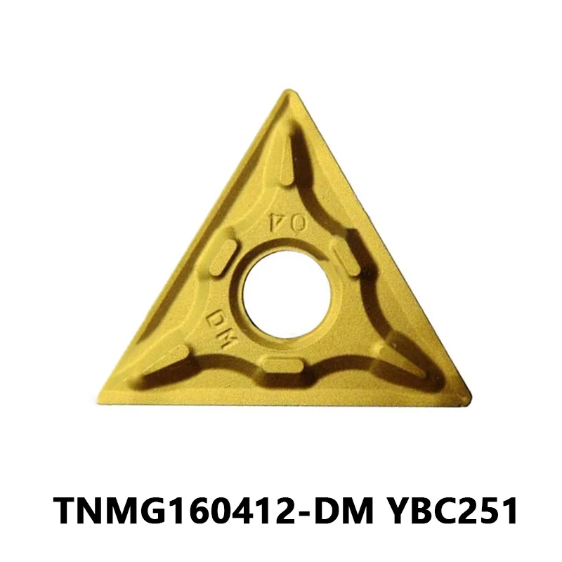 

TNMG160412-DM YBC251 Carbide Inserts External Turning Tool High-Quality CNC Metal Lathe Cutting Tool TNMG 160412 Turning Inserts