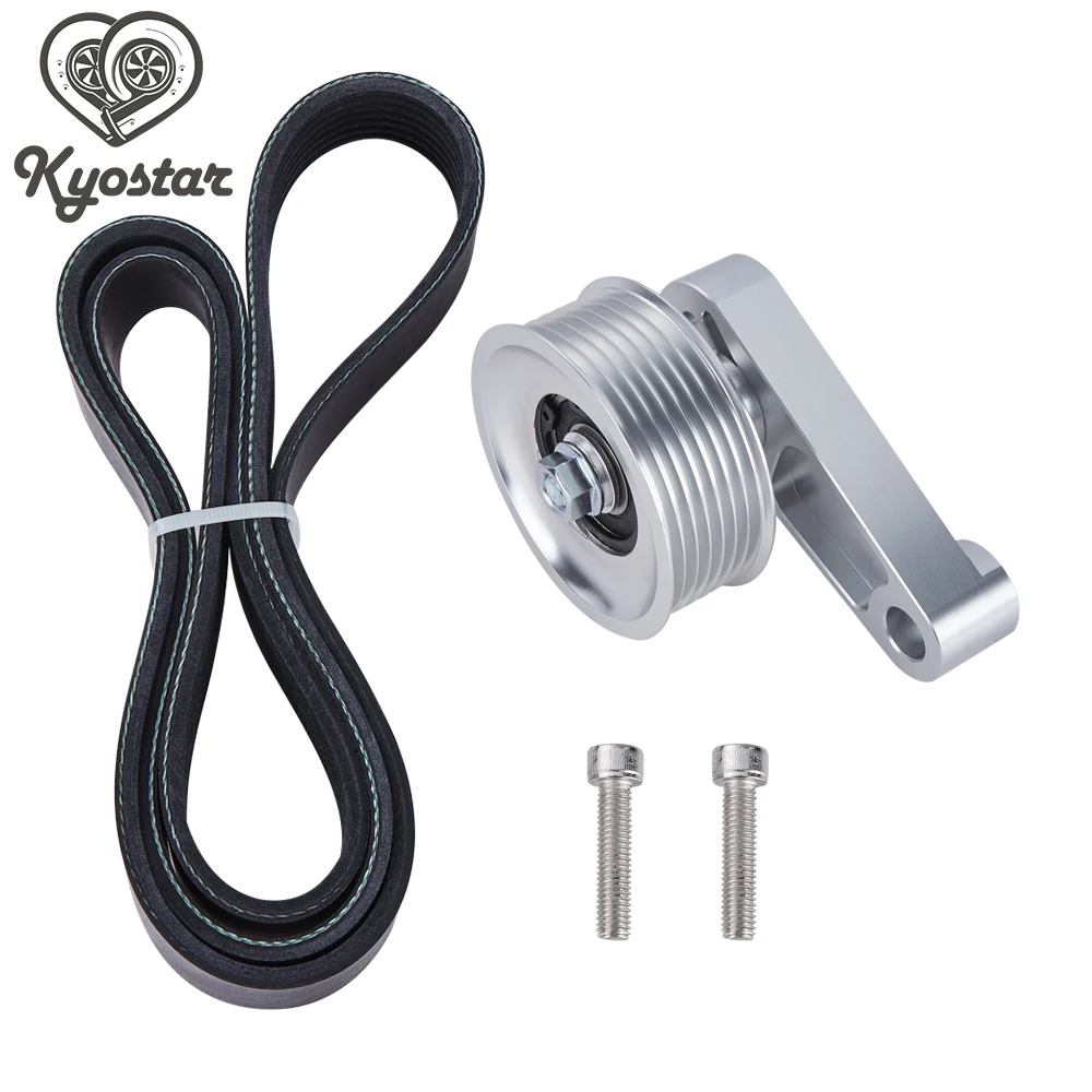 K20 Adjustable EP3 Style Idler Pulley Belt Kit for Civic & Integra K Series Swap