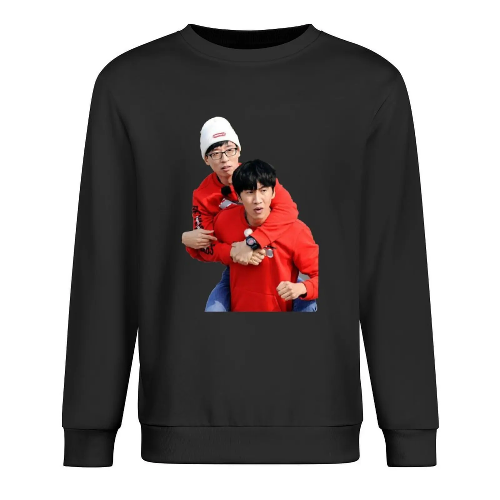 

Yoo jae suk-lee kwang soo Pullover blouse anime clothing mens clothes japanese style sweatshirts