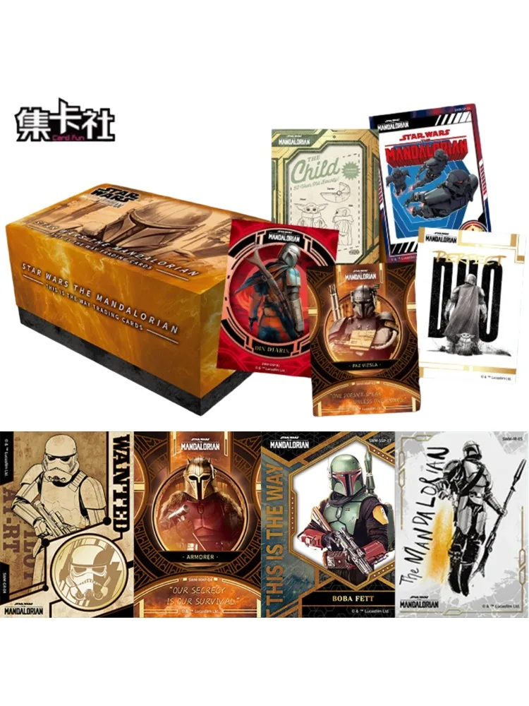 Card.fun Original Star Wars The Mandalorian Booster Pack – Illustrierte, seltene Sammelkarten mit Mandalorian & Grogu in Folie