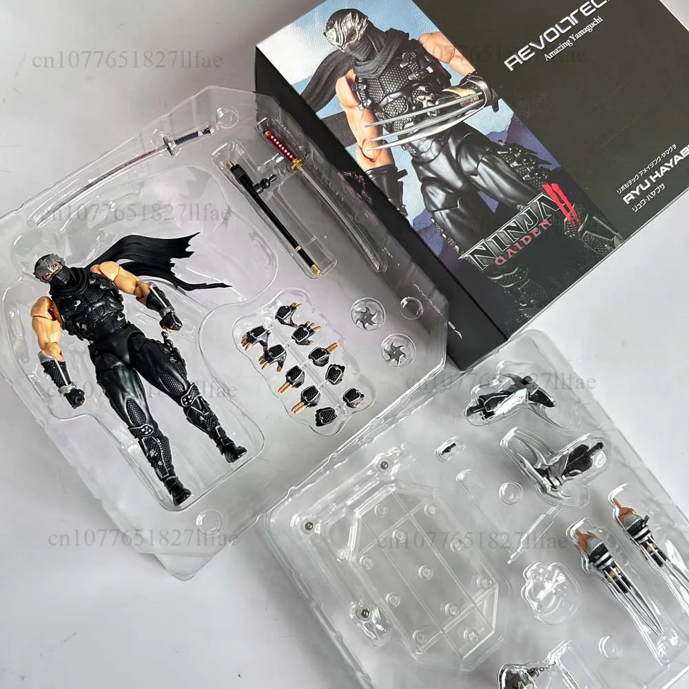 2025 KAIYODO Revoltech 1/12 مذهلة ياماغوتشي ريو هايابوسا نينجا جايدن عمل الشكل البلاستيكية نموذج اللعب المشتركة المنقولة غرفة ديكور