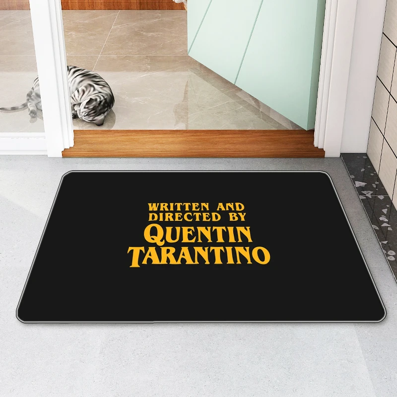 Tarantino Doormat for Entrance Door Non-slip and Washable Kitchen Mat Absorbent Bathroom Rug Anime Carpet Welcome Home Doormats