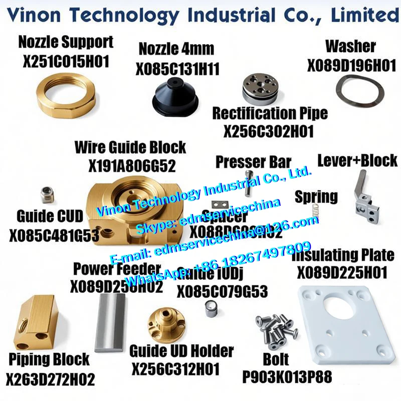 MV1200 Obere Führungsblockteile X197B297N51,X085C233H01,X191A801G52,X197B296H02,X085C079G53,X085C096G53,X256C475H01,X263D355H02 – Detail 2