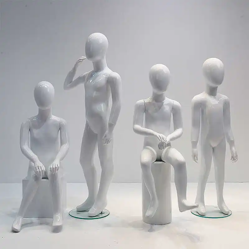 

Kids Mannequin Set Window Children's Clothing Store Display Stand Dummy Pho Tography Garment Prop Mannequin Sewing Supplies FYMQ