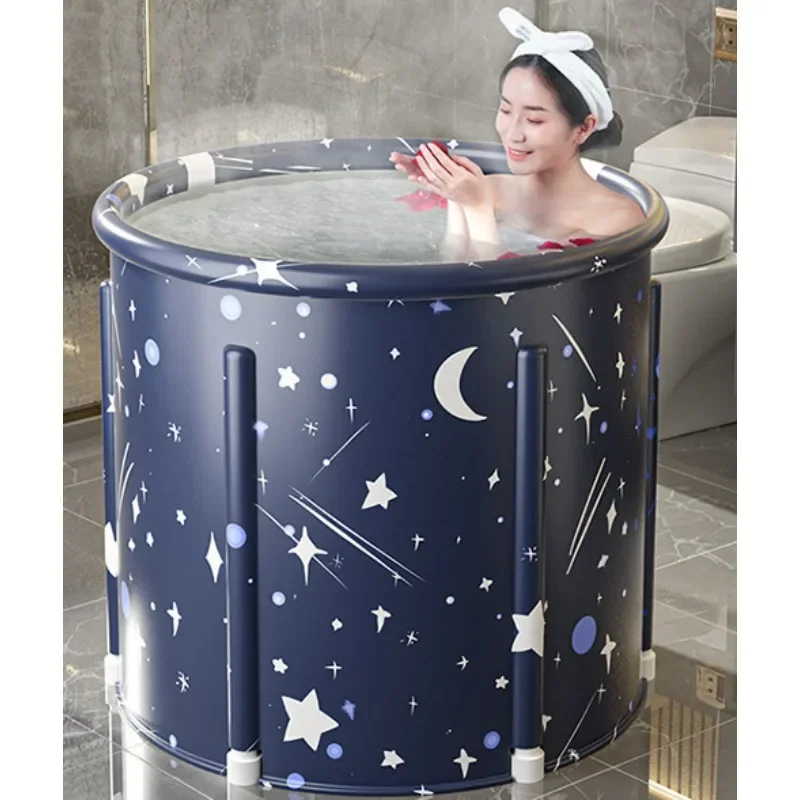 Inflatable Folding Large Bath PVC Portable Bathtub Folded Bucket Adult Tub Baby Children Bathroom Thickening SPA Tubs For Adults