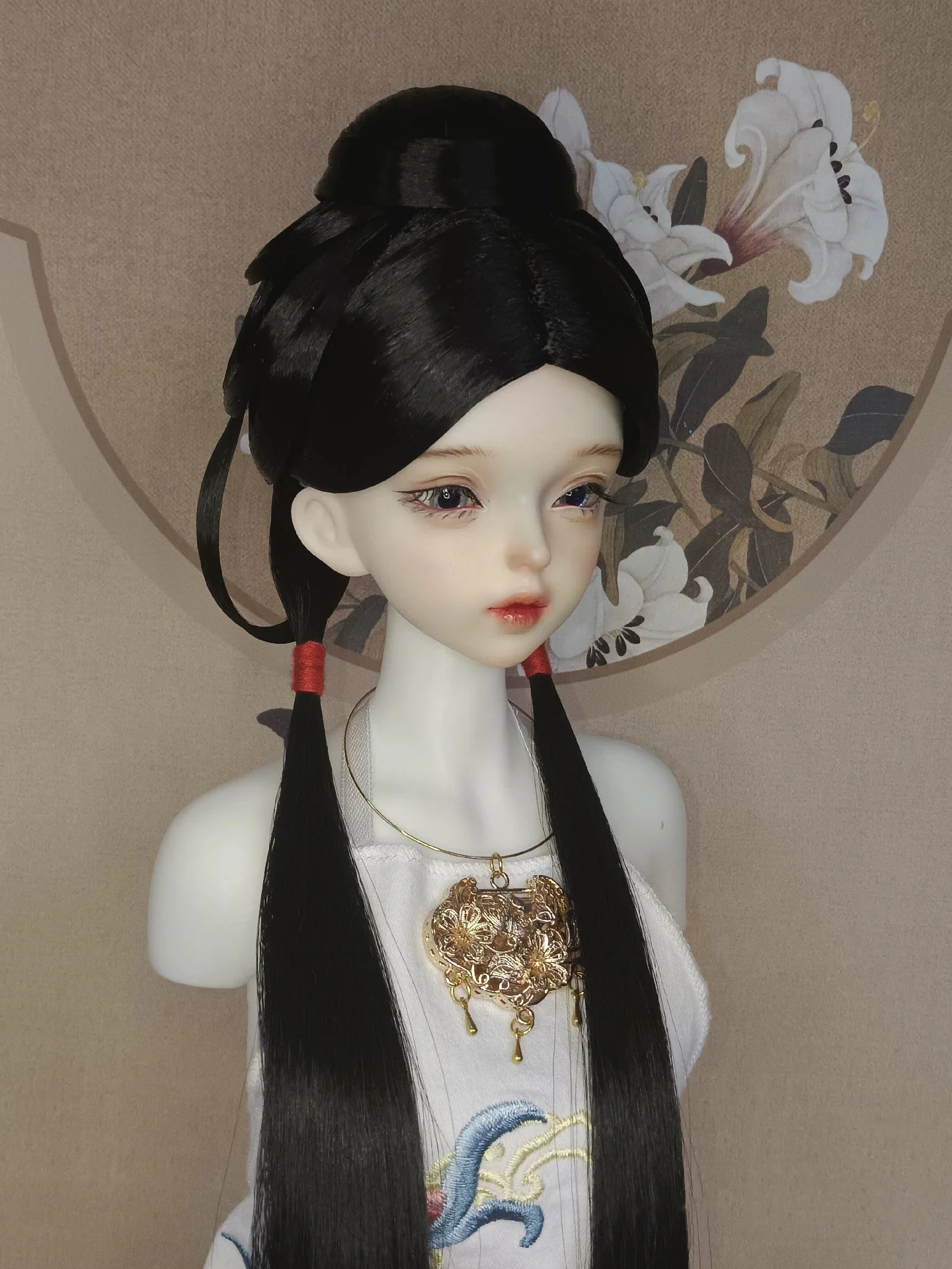 

1/6 1/4 1/3 BJD Doll Wigs Ancient Costume Hanfu Vintage Style Long Hair Fairy Wig For YOSD MSD SD13 SSDF Uncle Accessories A1765