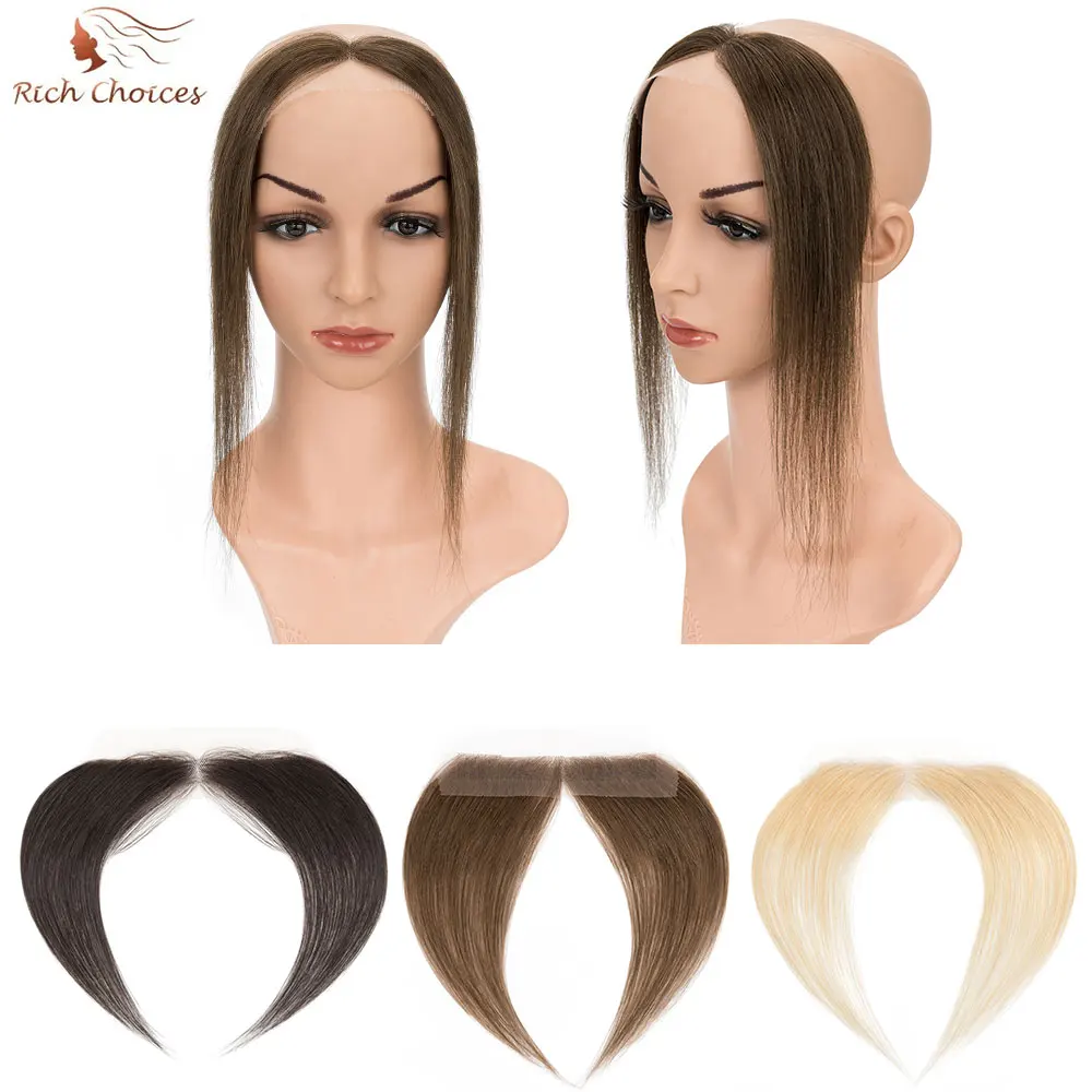 

Rich Choices 0.75” X 6.25” Natural Human Hair Full Lace Hand-Tied Frontal Hairline For Women Human Hair Patches 10" Hair Pieces