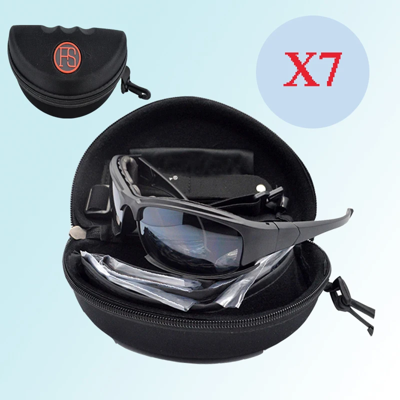 

Tactical X7 Sunglasses Shockproof Protection Goggles Windproof Outdoor Shooting Glasses Motocross Motorcycle Mountaineering