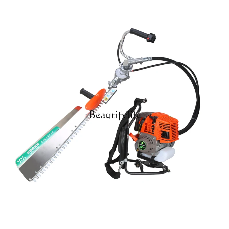 Double-Edged Gasoline Tea Repair Machine Green Hedge Fence Garden Tea Pruning Machine