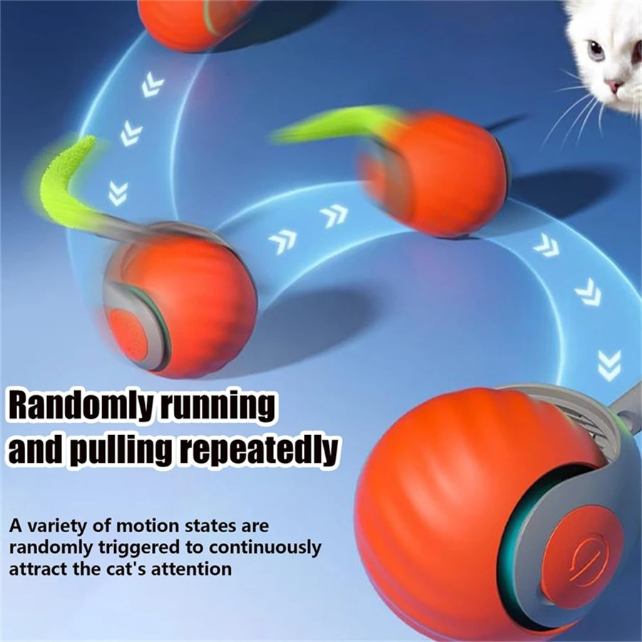 Interactive Cat Toy Ball Autom - đánh giá và giá Automatic Moving Dog Ball