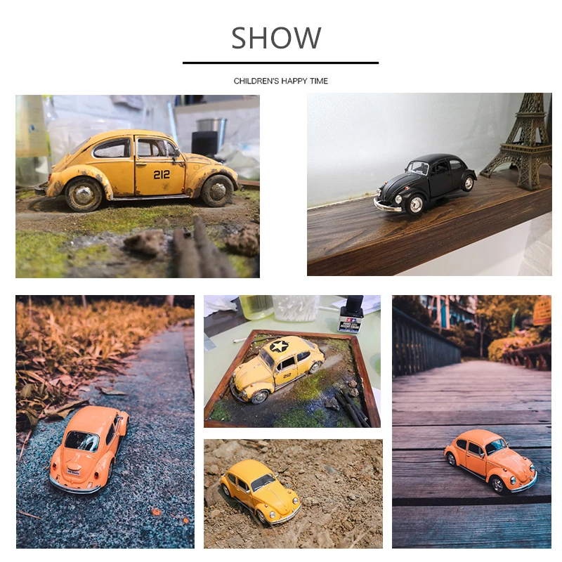 1:36 Beetle Alloy Car Model Diecasts Metal Toy Classic Car Vehicles Model High Simulation Collection Childrens Gifts Decoration