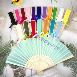 12/24/36/48PCS Personalized Hand Foldable Fans,Wedding Bridal Shower Favors,Baby Birthdays,Baptisms,First Communions,Christening