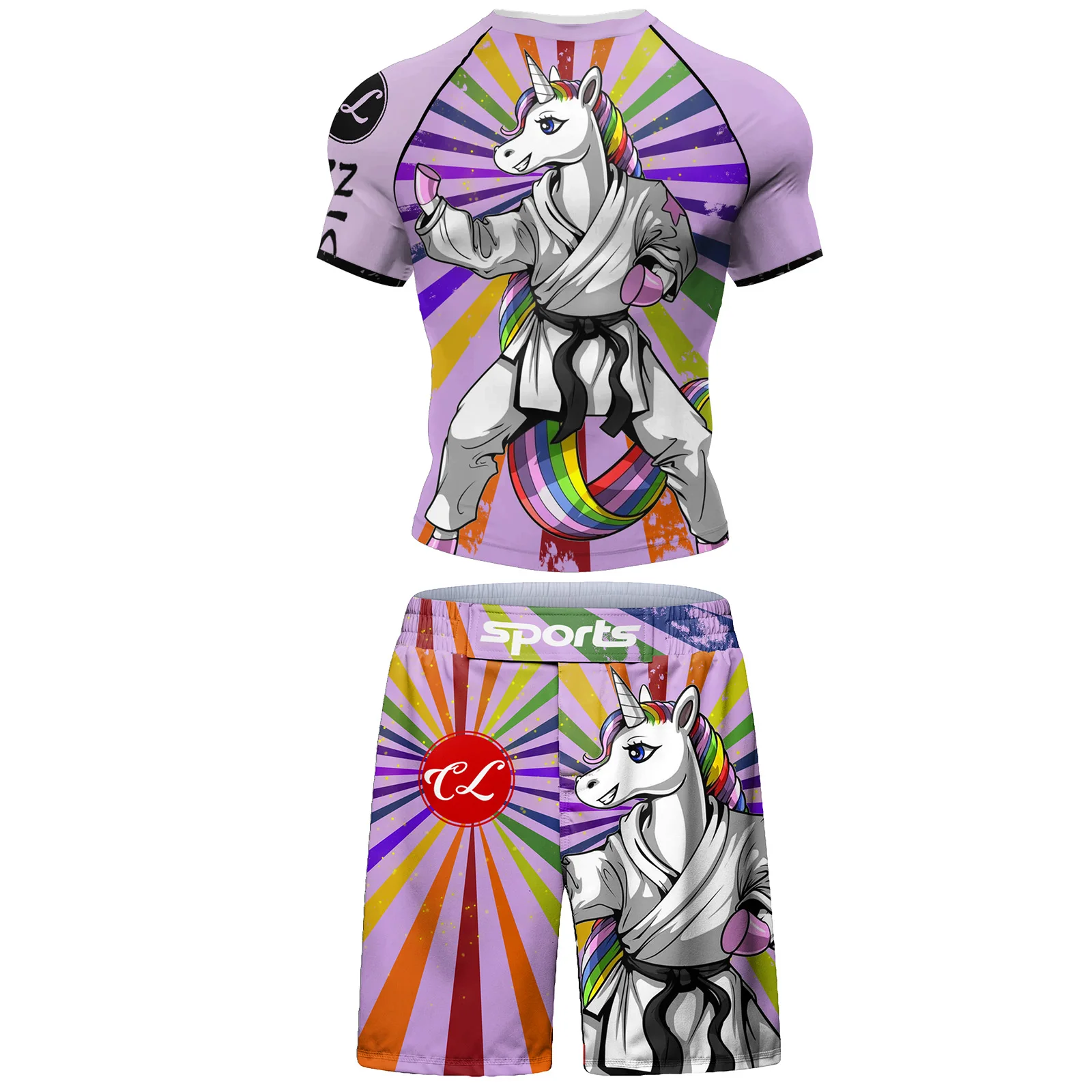 Cody Lundin Tight Men\'s 3D Printed MMA Sets Fashion Tracksuit Rashguard And Kixboxing Shorts rash guard set training men\'s kit