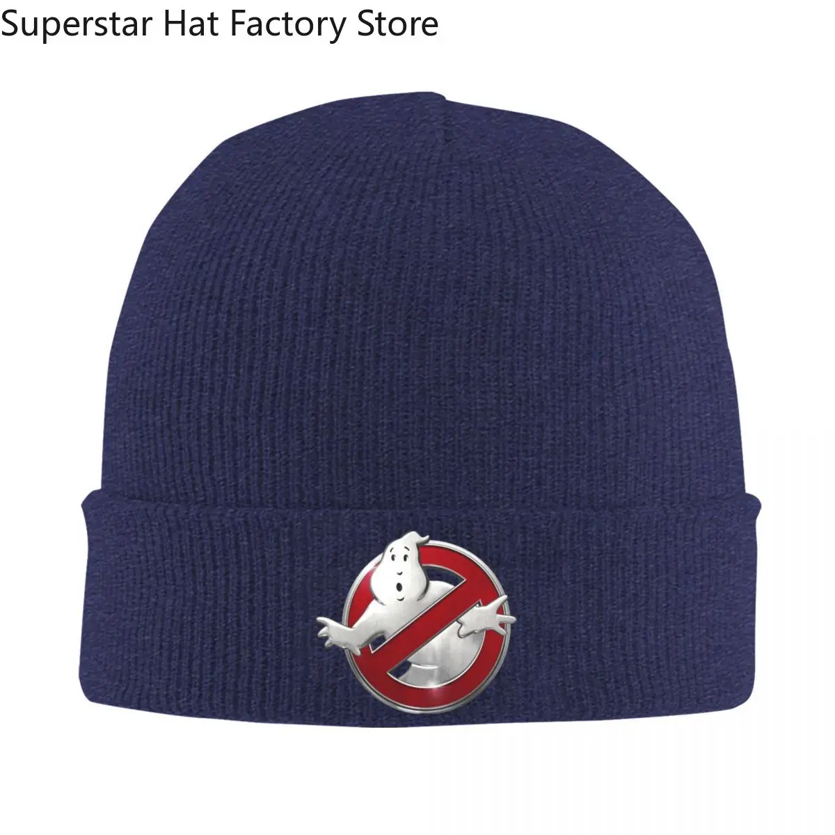 Ghostbusters-Logo Hat Autumn Winter Beanies Street Caps Men Women Acrylic Knitted Caps