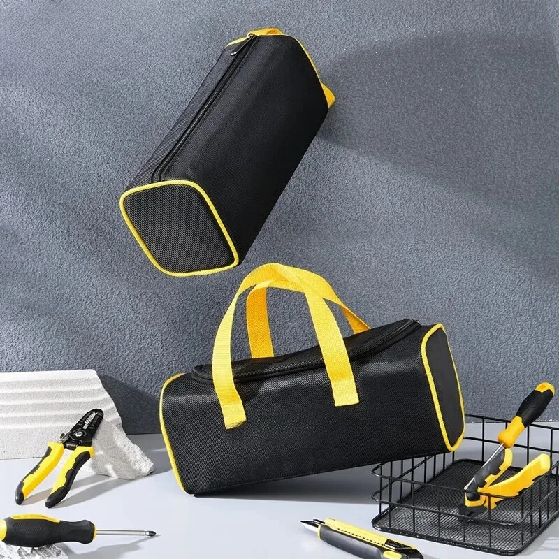 Deli Large / Small Multifunctional Tool Bag Waterproof Wear-Resistant Durable 1680D Oxford Cloth Portable Tool Storage Tool Bag