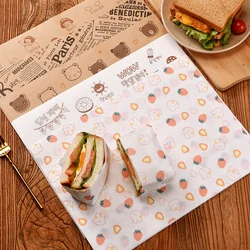 25Pcs Deli Wax Paper for Food, Basket Liners Food Picnic Paper Sheets Greaseproof Deli Wrapping Sheets, 11 x 15 Inch