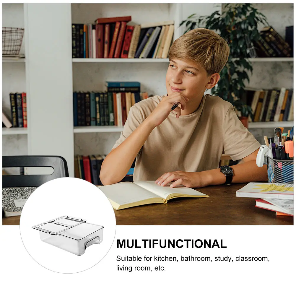 

Holder Drawer Desk Pen Box Office Drawers Under Pencil Organizer Table Stationary Container