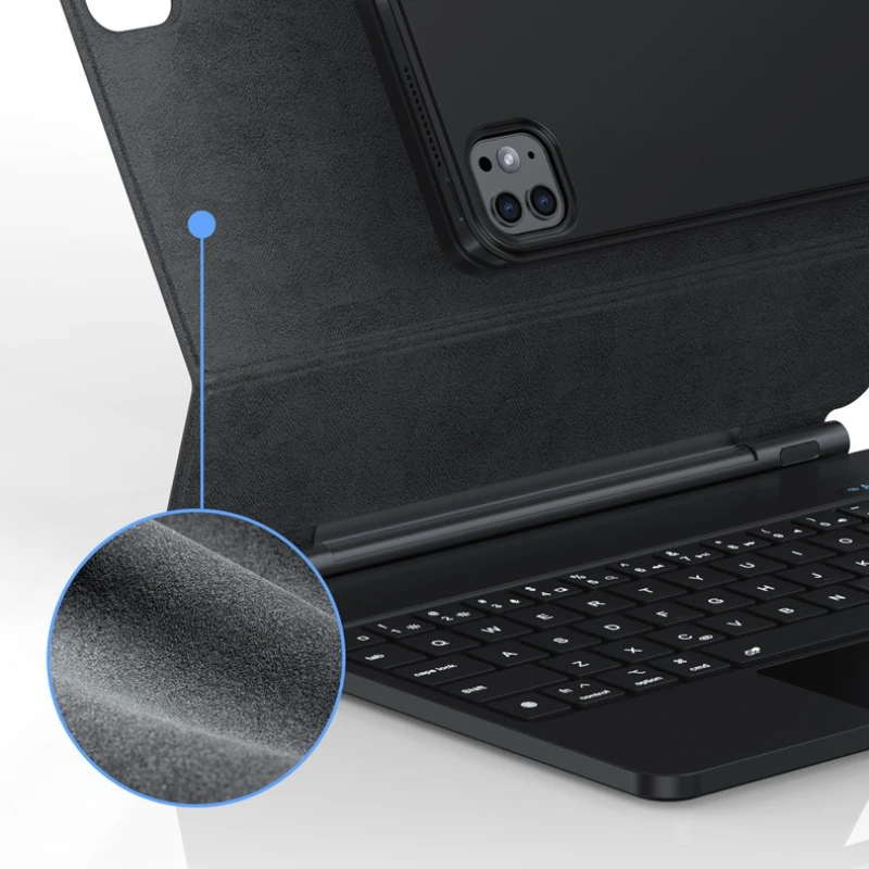 아이패드 프로/에어4 5 6 미아오콩 태블릿 키보드 적용 가능, 5포인트 터치 블루투스 자기 부상 백라이트 휴대용