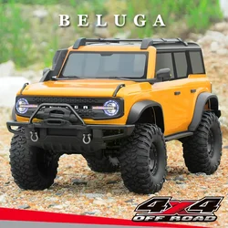 New 1:10 HB R1001 Fierce Horse Full-scale Remote Control Model Car Simulation High-speed Off-road RC Climbing Toy Car Gifts