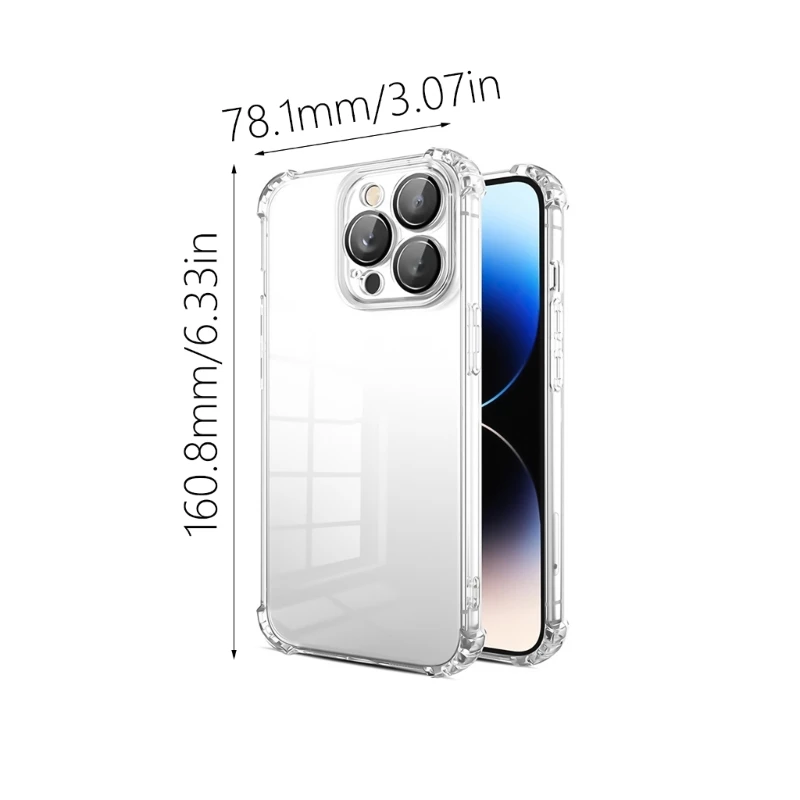 Прямая поставка, защитный бампер, прозрачный чехол, гибкий чехол для мобильного телефона для телефона 14