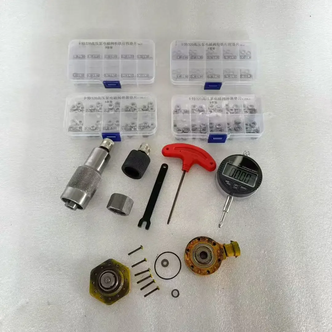 Für CAT 320D Pumpen-Magnetventil Hubweg-Feder-Einstellungs-Scheiben-Dichtung Reparaturwerkzeuge – Detail 1